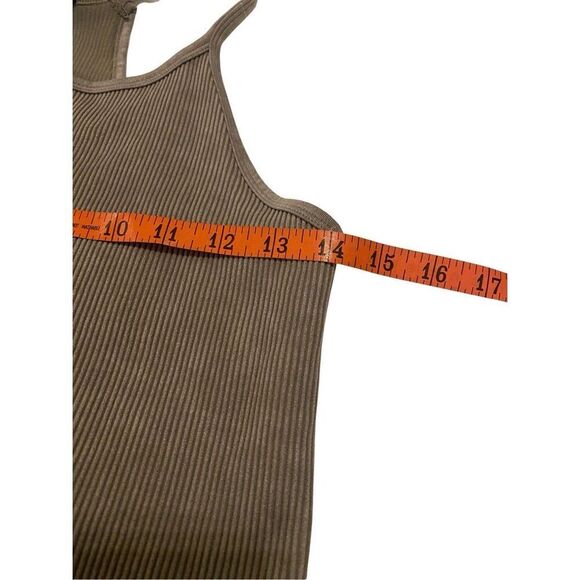 AS Revival Ribbed Racerback Cropped Cami Tank Top Crop Workout Sleepwear - Picture 10 of 12